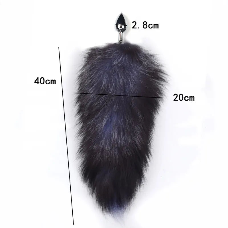 Adult Fox Dress-Up Set: 40cm Plush Tail and Matching Mask