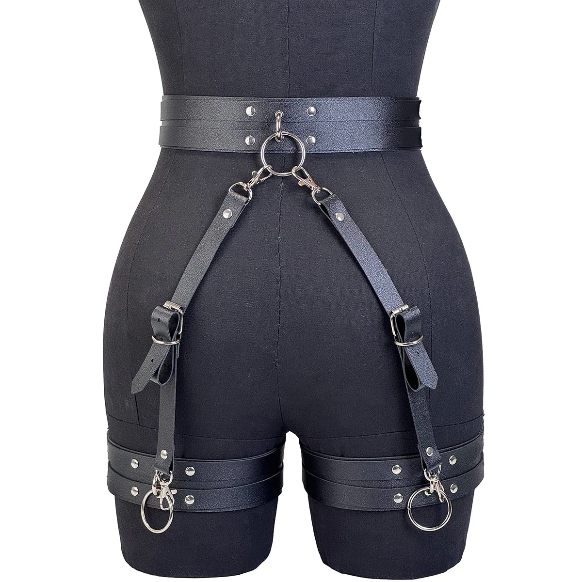 Adjustable Punk Leather Booty Harness Belt