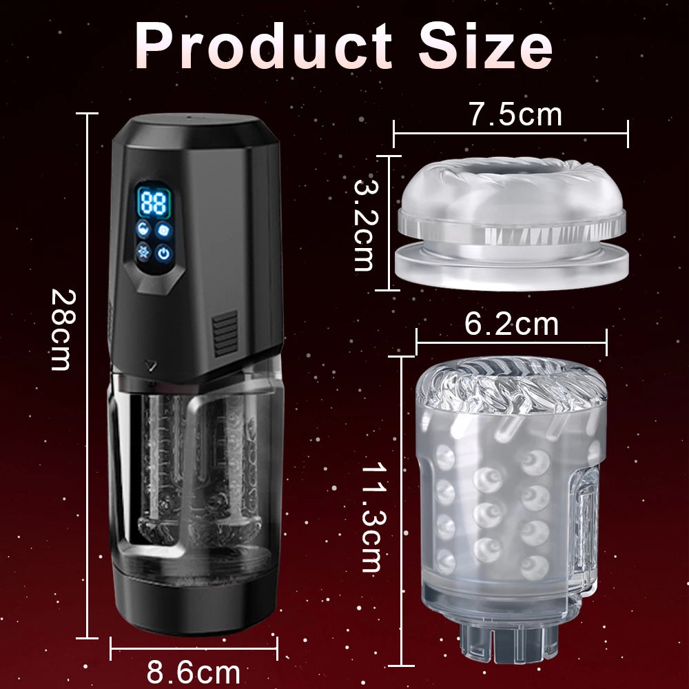 App-Controlled Hands-Free Male Massager