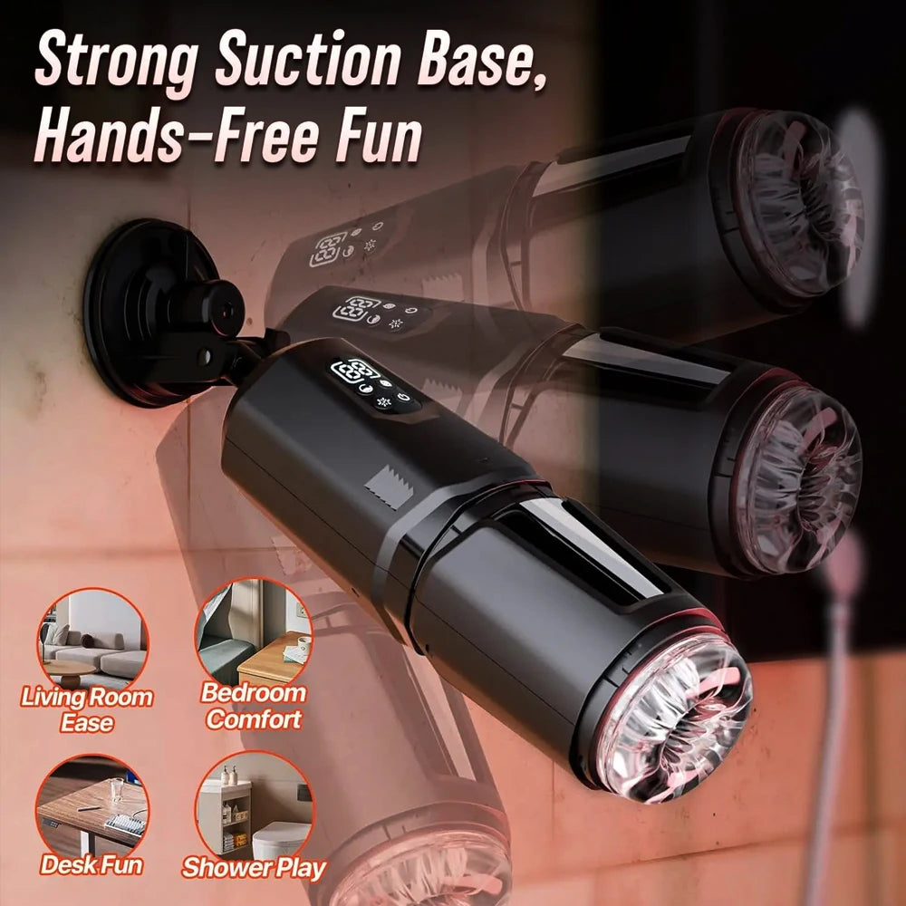 App-Controlled Hands-Free Male Massager