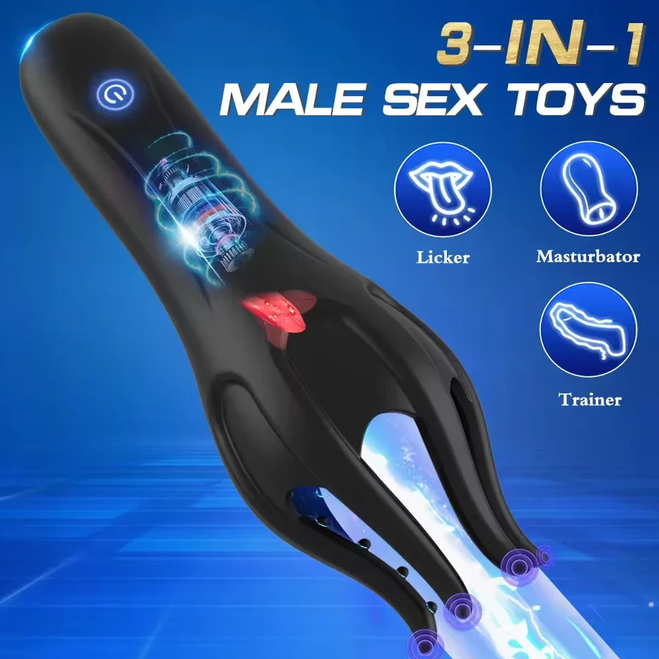 Sonic Tongue Oral Massager | Premium Male Glans Trainer