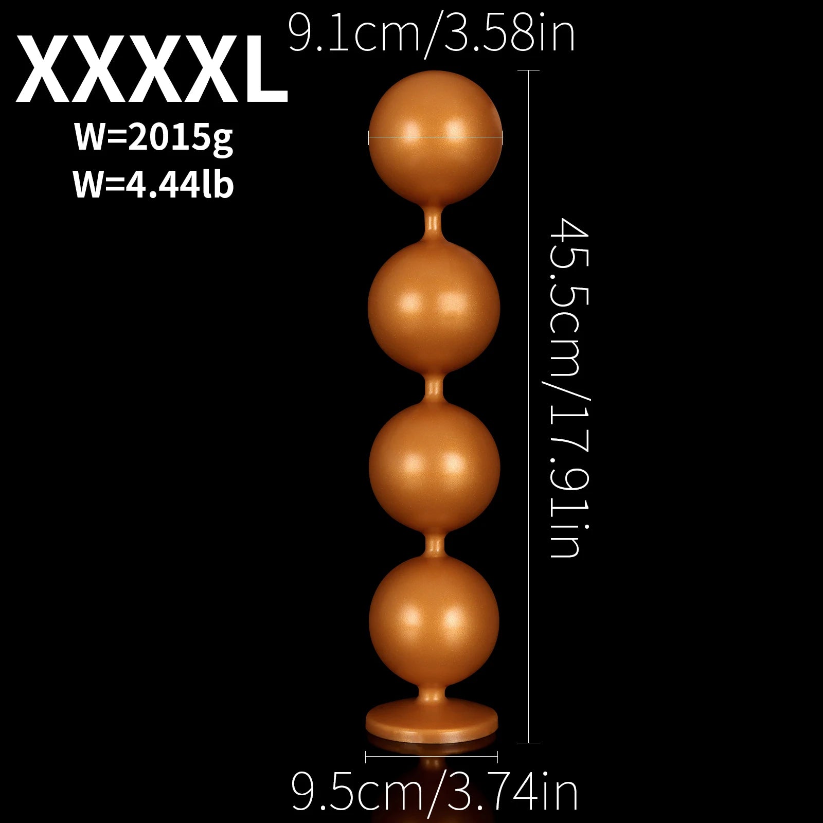 Extra-Long Silicone Graduated Anal Beads