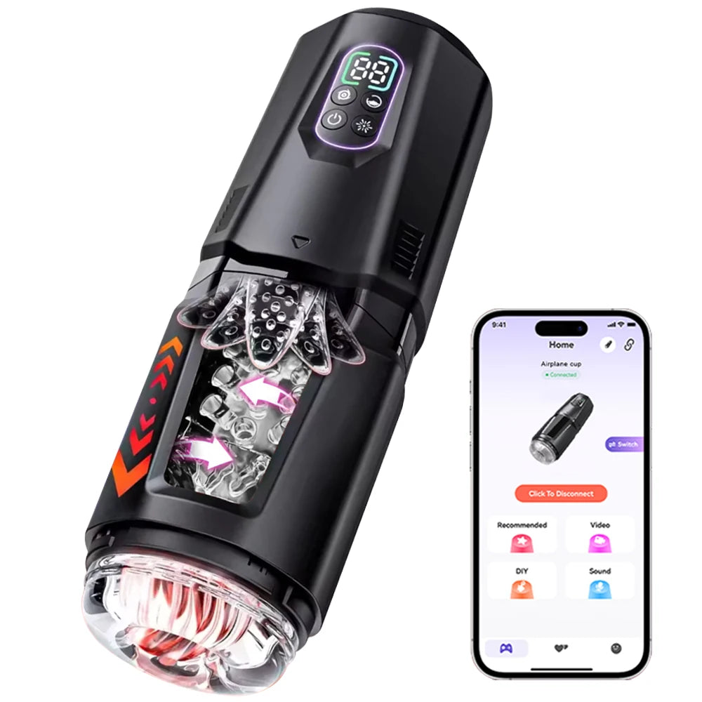 App-Controlled Hands-Free Male Massager