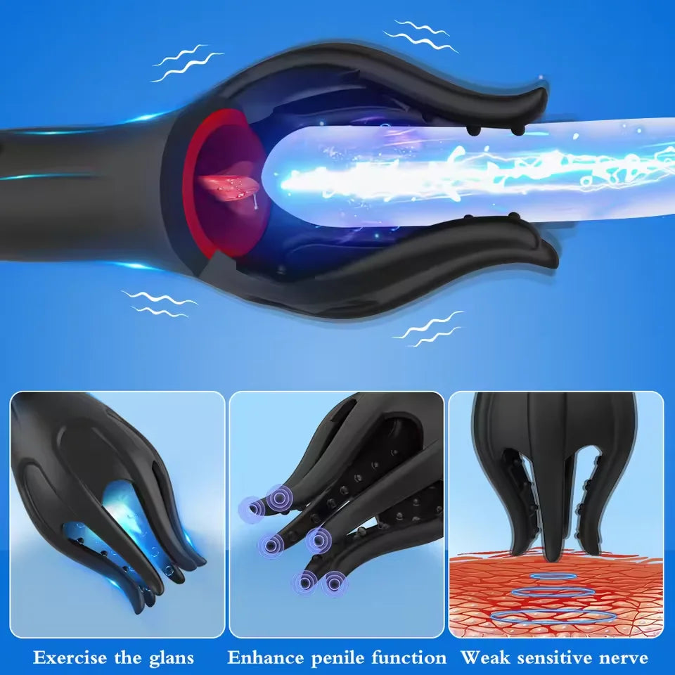 Sonic Tongue Oral Massager | Premium Male Glans Trainer