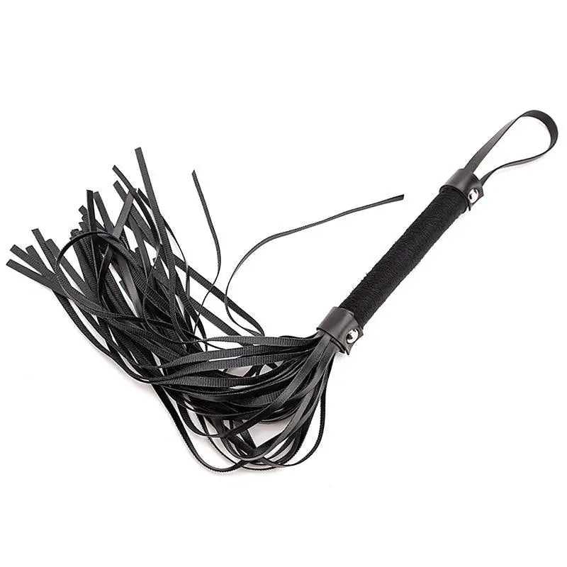 4-Piece PU Leather Sex Paddle & Crop Whip Set for Couples