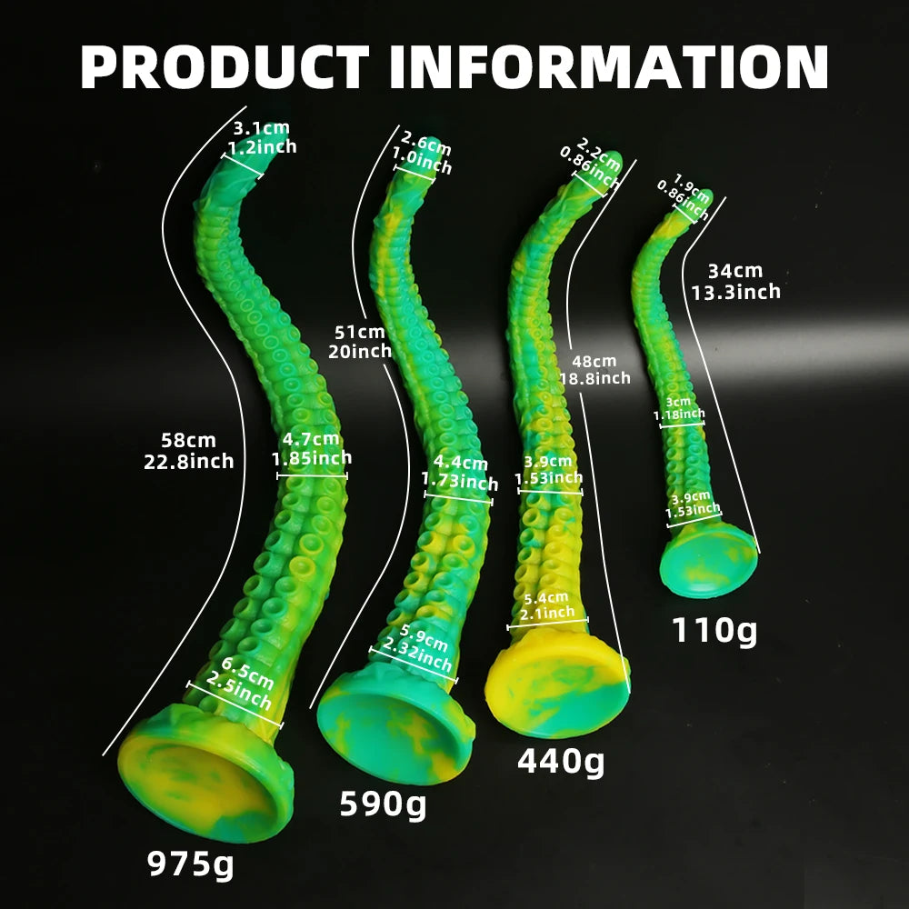 Flexible Silicone Tentacle Anal Stimulator for Men and Women