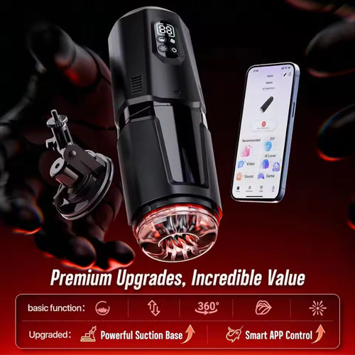 App-Controlled Hands-Free Male Massager