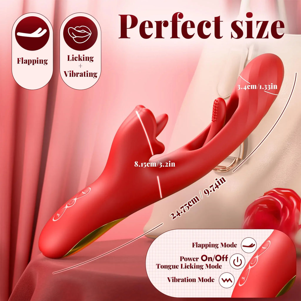 Dual-Action Oral & G-Spot Luxury Vibrator