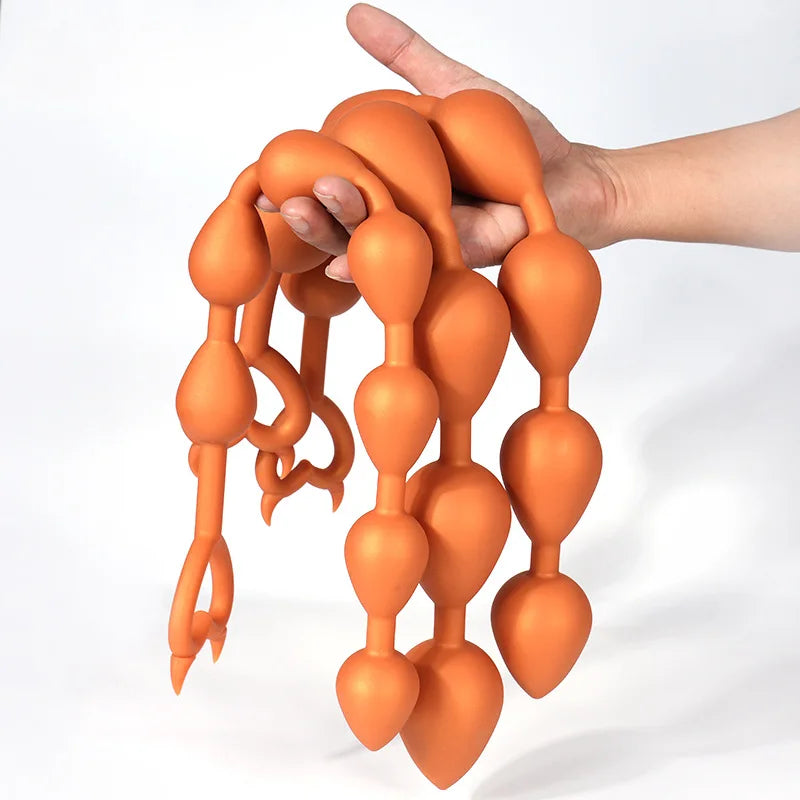 Love Devil Extra-Long Silicone Graduated Anal Beads